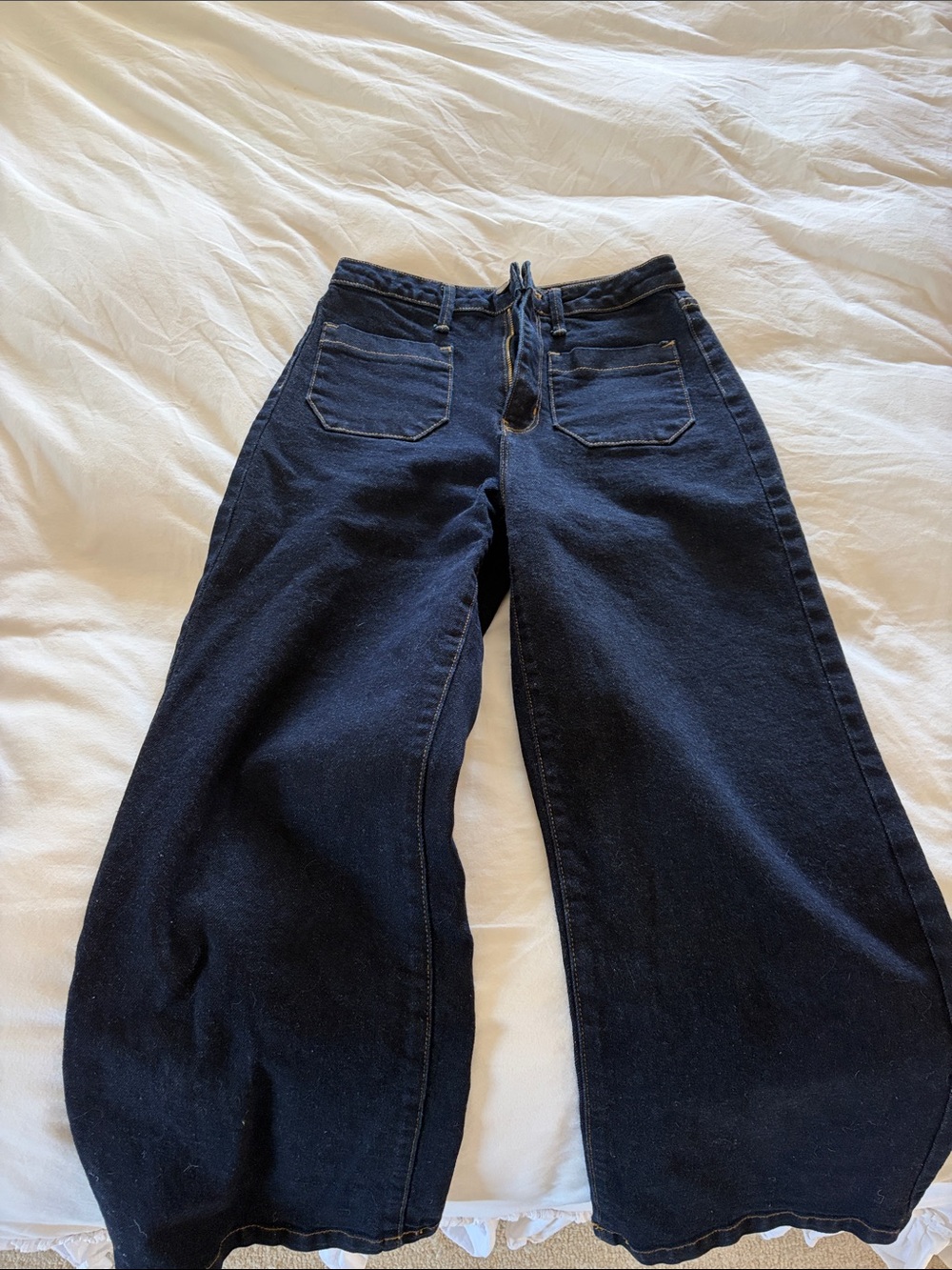 Just Black Wide-Leg Jeans in Dark Indigo